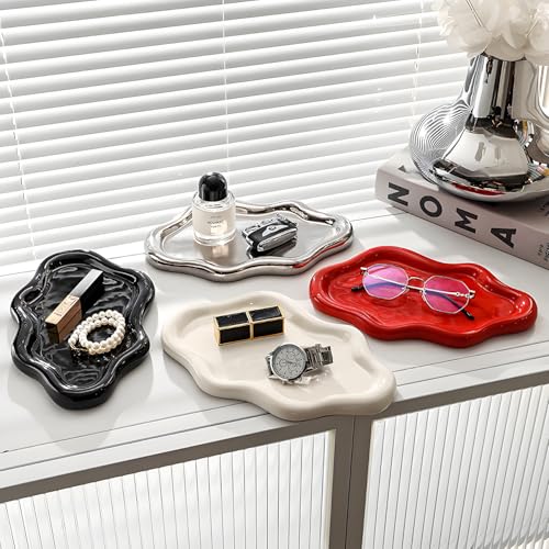 Ceramic Jewellery Dish Trinket Dish Jewelry Tray Cloud Shape Tray Perfume Tray Rings/Earrings/Bracelets/Watch/Keys Tray for Valentine's Day//Mother's Day/Birthday Gift (White) - Cosy Home Interiors Ceramic Jewellery Dish Trinket Dish Jewelry Tray Cloud Shape Tray Perfume Tray Rings/Earrings/Bracelets/Watch/Keys Tray for Valentine's Day//Mother's Day/Birthday Gift (White) - Image 7