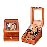 Diseño exquisito: elegante diseño a mano natural, carcasa de madera de primera calidad con barniz de piano, interior con almohada de PU ultra suave y flexible que puede ser compatible con todos los tamaños de relojes con diferentes marcas. 2 almohadas de reloj y 3 estuches de almacenamiento guardan todo su amado reloj en un estuche de cuerda de reloj.