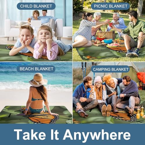 Couverture de plage imperméable 147 cm pliable avec isolation de sol active - 6