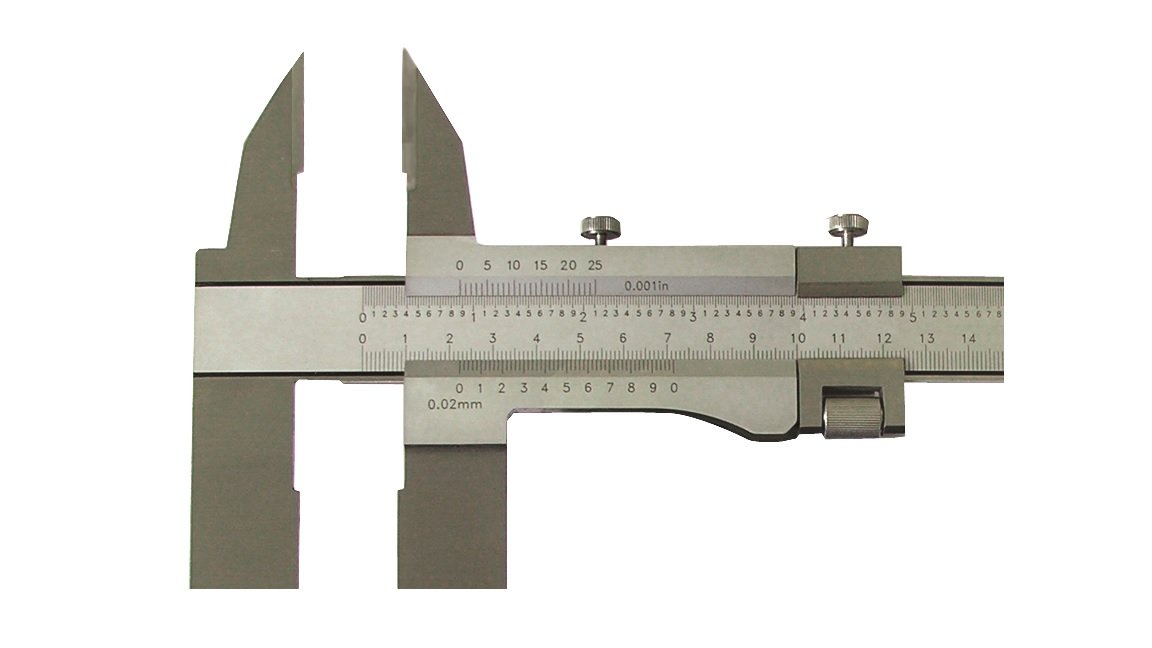 CNC QUALITÄT Calibre de precisión de 1000 mm, con puntas, longitud de la boquilla de 150 mm, lectura de 0,02 mm.