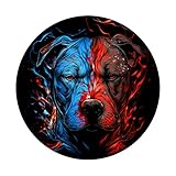 Zoom IMG-2 pitbull flames cute dog lovers Zoom IMG-2 pitbull flames cute dog lovers