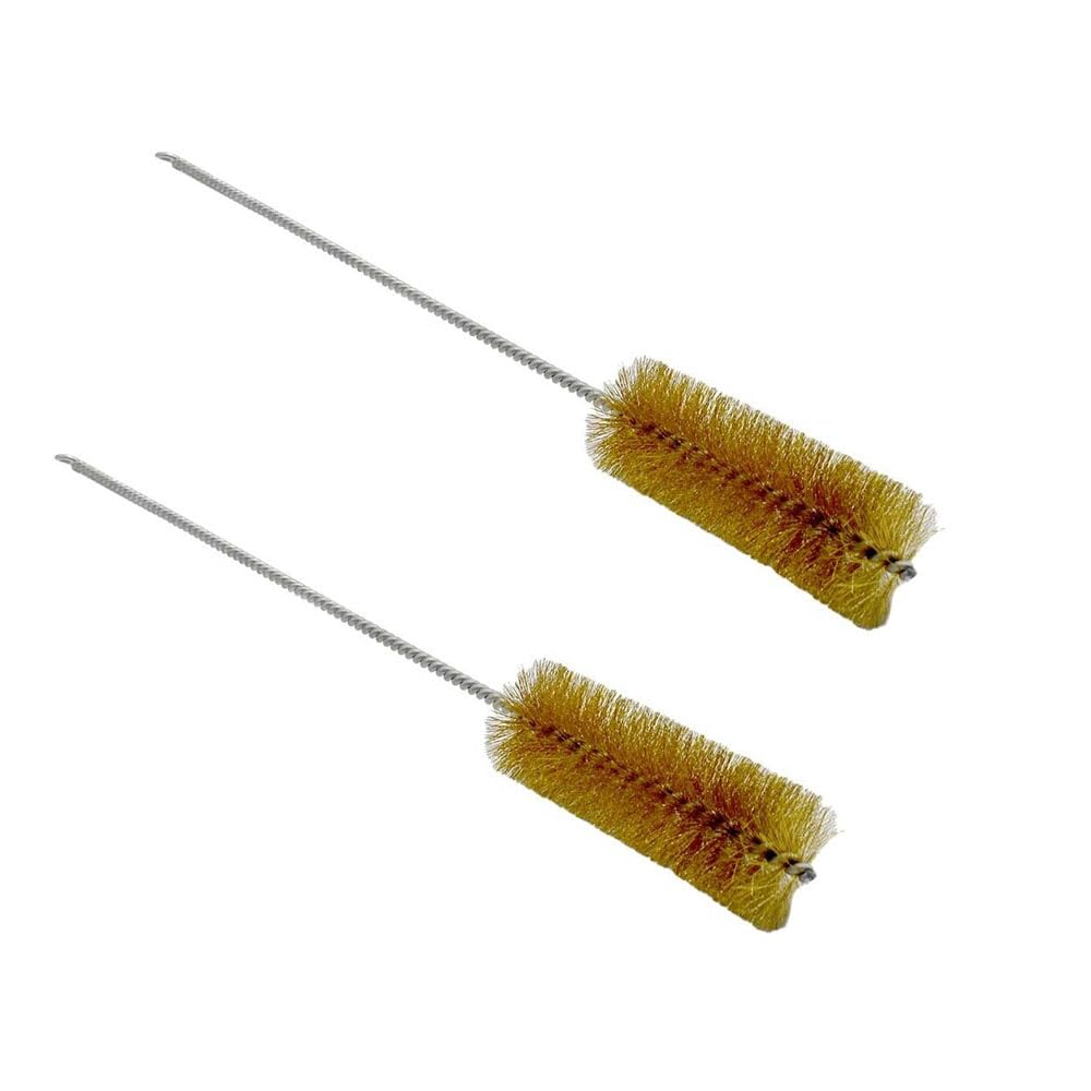 GULUANT 2 Pack Replacement 1 Inch x 16 Inch Brass Tube Brush for Superior Pads and Abrasives S1603
