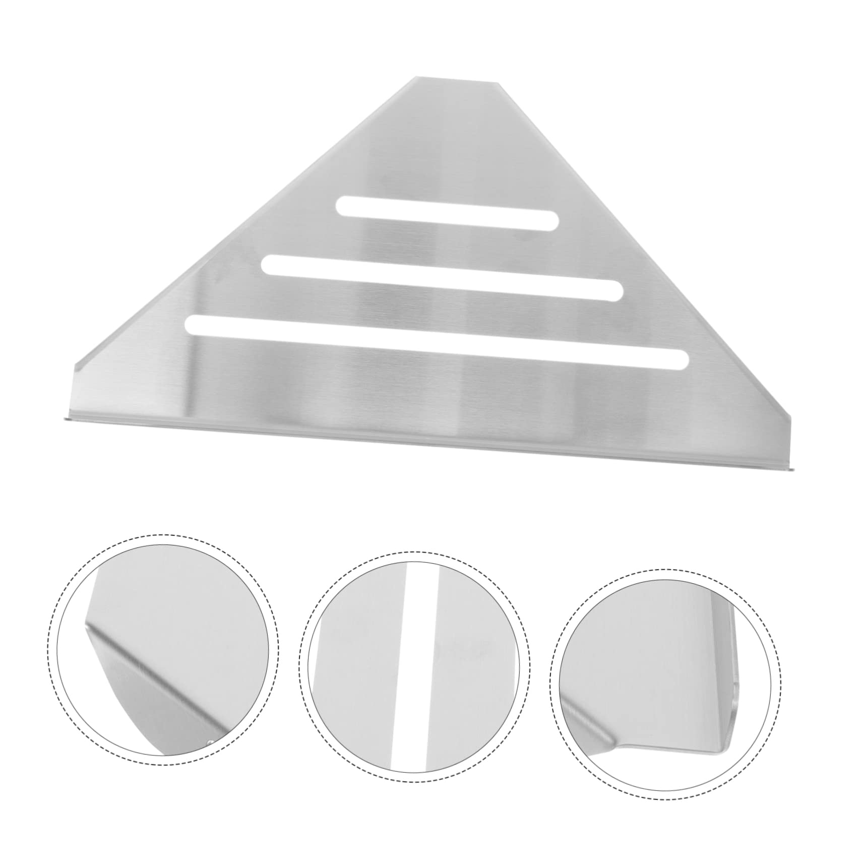 Zerodeko Scaffale Angolare Doccia in Acciaio 304 Per Bagno, Mensola Per Shampoo e Accessori, Organizer Senza Foratura Per Spazio Ristretto