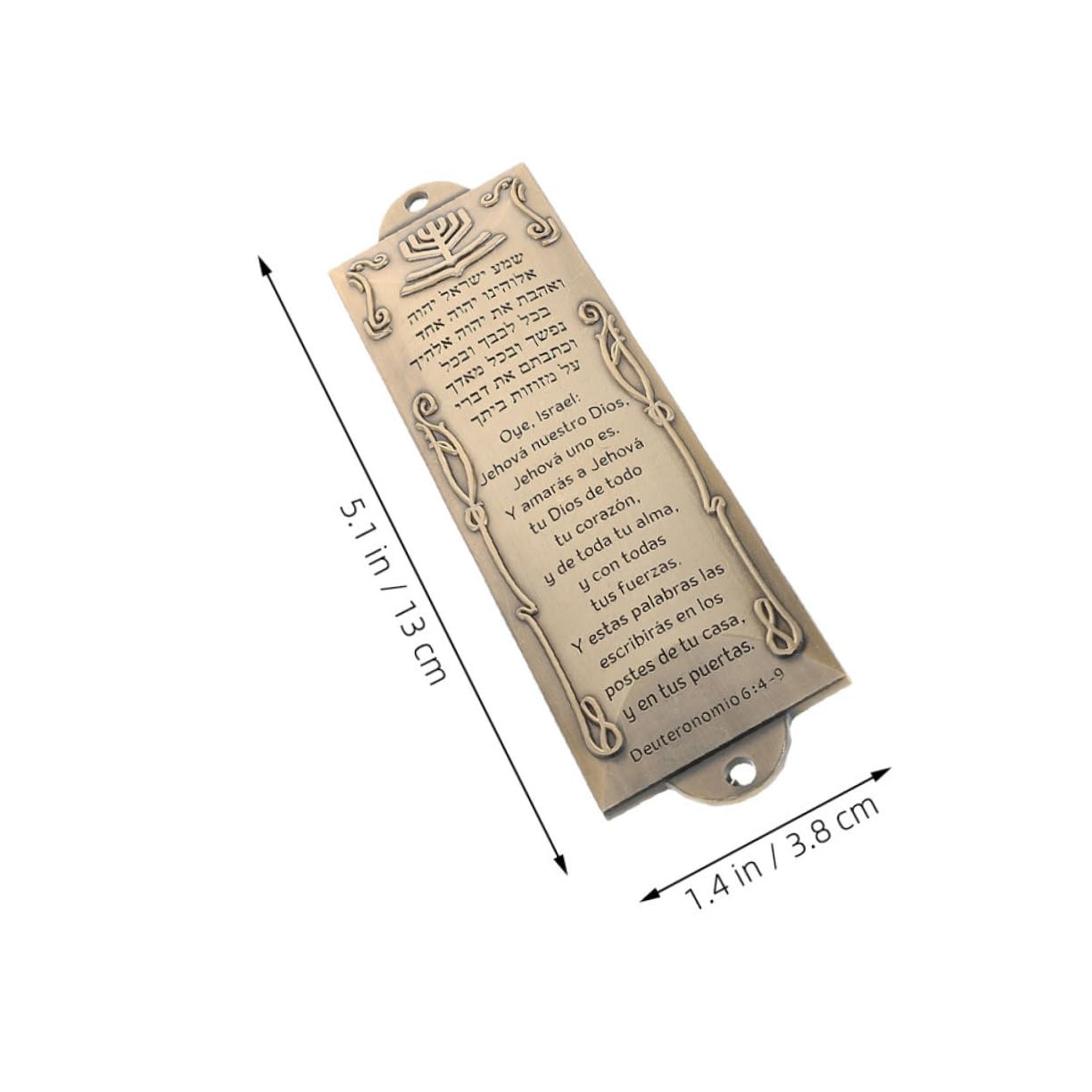 RORPOIR 2 Sets Pewter Mezuzah with Scroll Antique Blessing for Front Door Jewish Housewarming Religious Decor Enhances Cultural Tradition and Protection