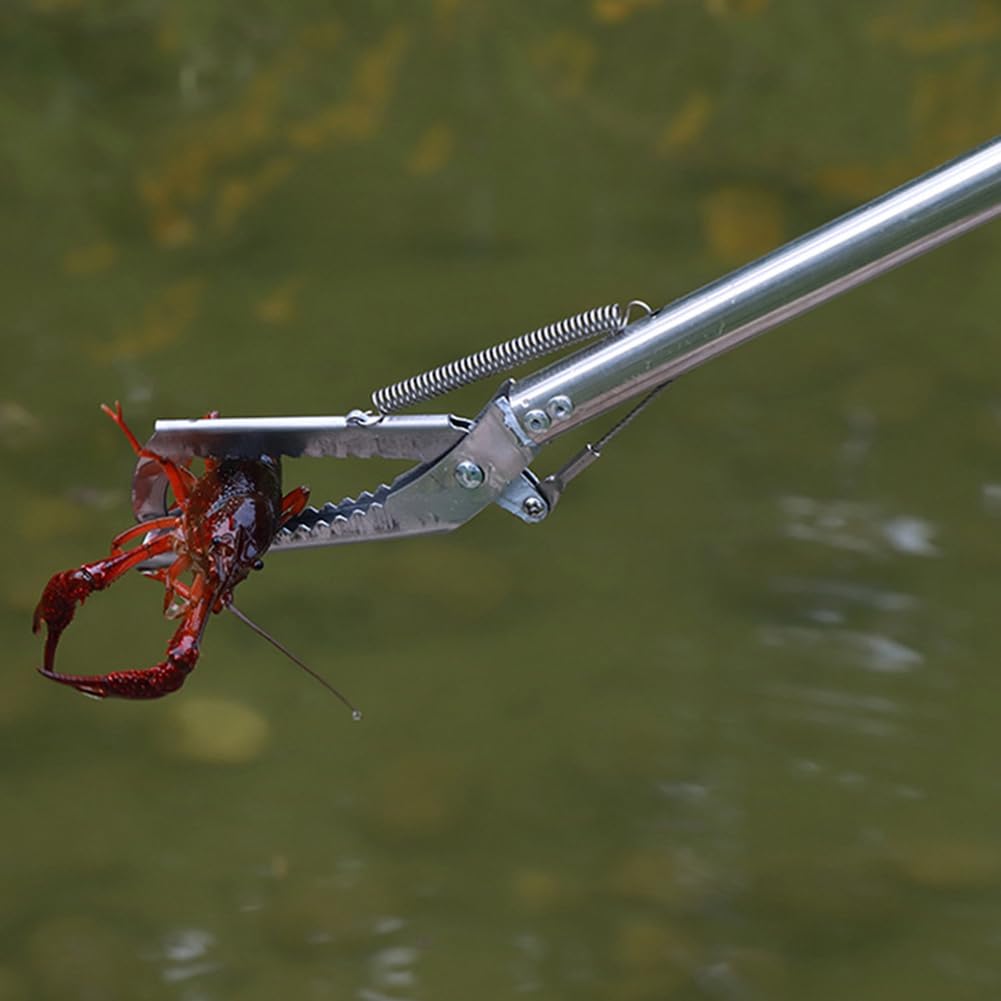 Pinza Multiuso Pieghevole per Catturare Serpenti, Strumento per la Raccolta di Serpenti A Sonagli, Mascella Larga, in Acciaio Inossidabile, Dritto