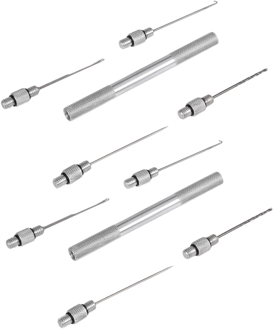 BESTonZON Rigging Bait Needle with Aluminum Alloy Handle Essential Fishing Tackle Tool for Easy Baiting and Line