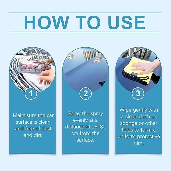 Car Coating Agent Spray,Easy to Use,Automobile Scrape Wax Agent, Quick Effect Polish Spray, Oil Film Emulsion Glass Cleaner, Waterless Wash Quick Effect Scratch Polis (2PCS) - 4