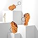 kapitomanio 4 pcs,Imitation Food Keychain French Fries Chicken Nuggets Fried Chicken Leg Food Pendant Keychain Accessories