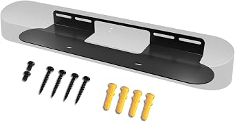 حامل Soundbar لـ Sonos Beam Wall Mount لـ Sonos Beam Gen 2 & Gen 1 Smart TV Sound Bar مع مجموعة الأجهزة ، أسود   