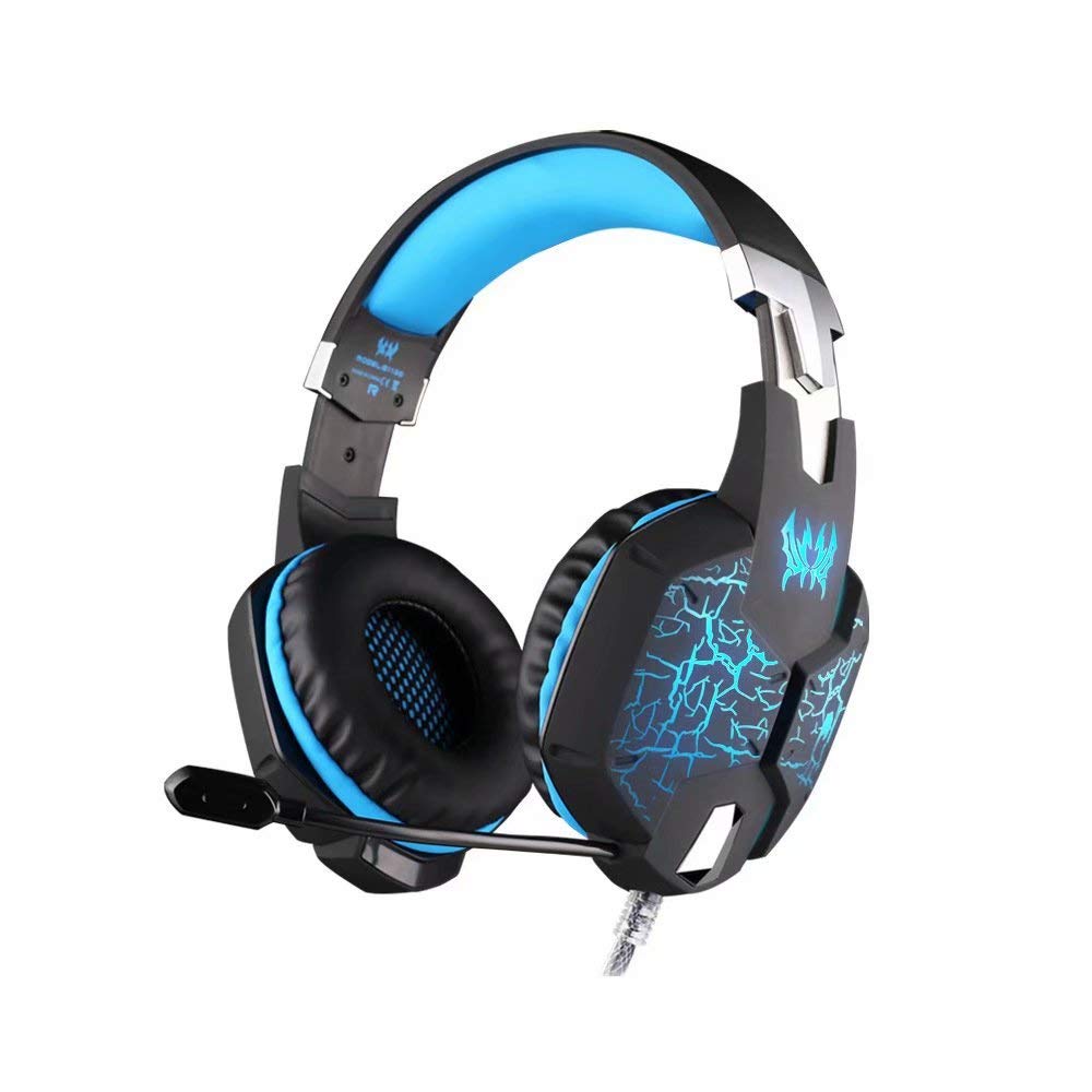 Fonction de Vibration Casque de Jeu Professionnel Écouteurs de Jeu avec Micro Lumière de Respiration Basse stéréo LED pour PC Gamer