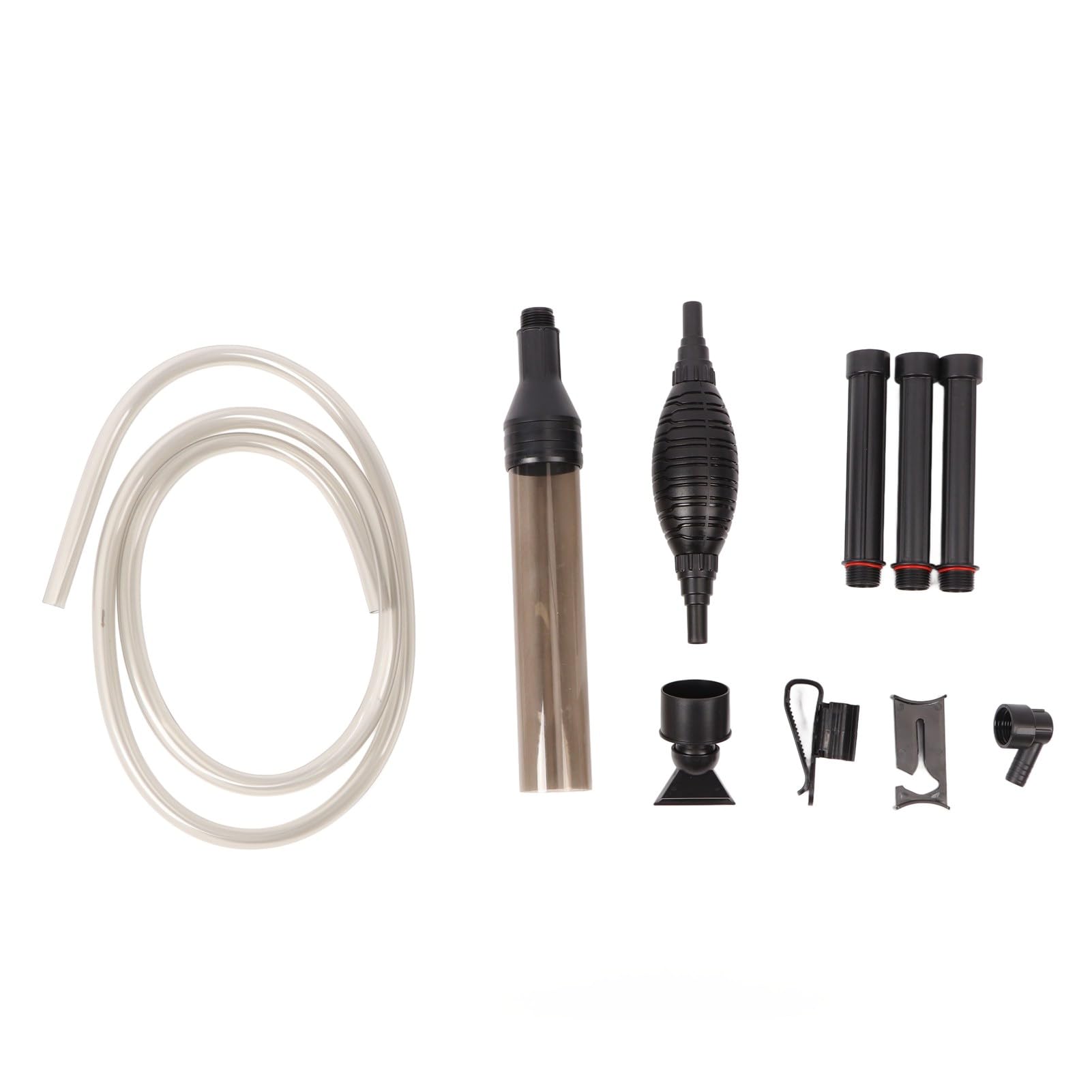Cosiki Aspirateur d'Aquarium, Aspirateur de Gravier d'Aquarium, Interrupteur Manuel Sûr et Robuste avec Réglage Automatique pour Aquarium (Grand 8,3 Pouces de Long et 7,9 Pouces de