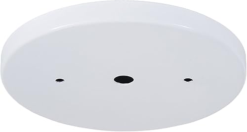 B&P Lamp juego de toldo de acero poco profundo moderno de 5 14 pulgadas, Blanco