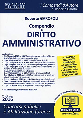 Compendio di diritto amministrativo. con