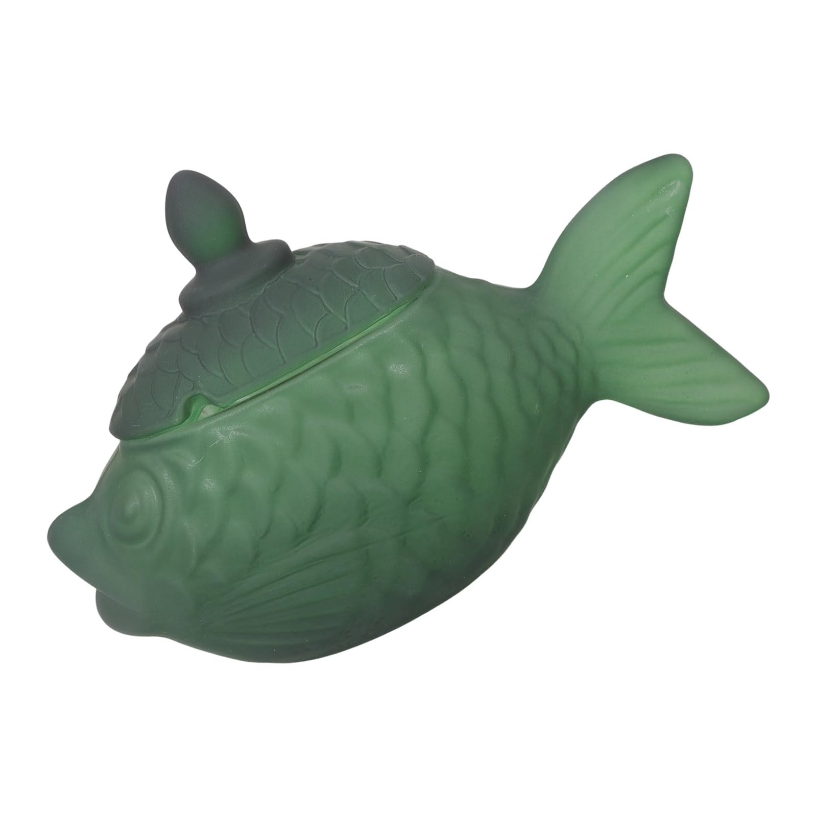 Elnwnnkc Adorable Clear Fish Candies Jar Crafted From Sturdy Glass Ideal for Home Decors and Organizing Small Items Tight Clear Candies Holder