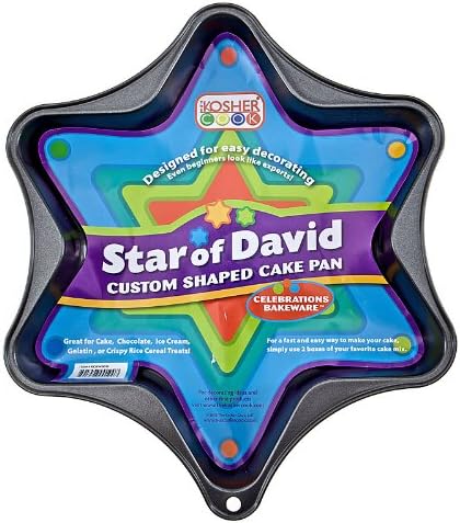 The Kosher Cook Novelty Cake Pan, Star of David, Non Stick, 1-Piece