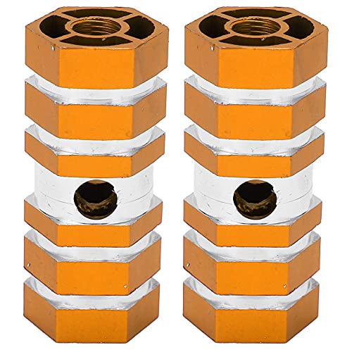 Kuuleyn 2pcs Pegs Sturdy Portable Antiskid Design Accessories for Mountain Cycling Mountain Cycling Rear Axle Mounting (Yellow)