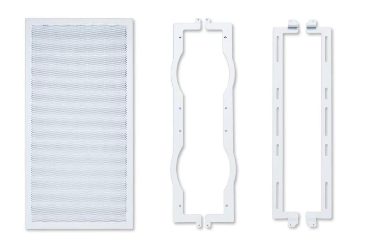 Lian Li Front Mesh Kit for O11D EVO RGB-Aluminum fine mesh Panel Upgrades Airflow-Adjustable Front Fan mounting Brackets Supports up to 3X 120mm or 2X 140mm or 2X 160mm-White (O11DERGB-4W)