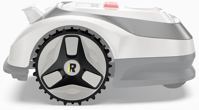 Raccoon 2 SE Robot Mower Front Wheels, 2-Pack High-Traction All-Terrain Front Wheels, Replacement Steering Wheels with Spiked Treads for Superior Navigation & Obstacle Clearance