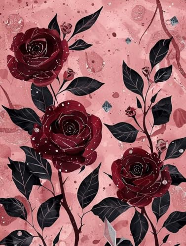 Peinture Numéro Adulte Rose 100x130cm R0-608 | Kit Complet Toile et Acrylique
