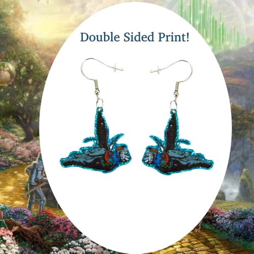 Cute Pair of Flying Monkey Style Earrings for Women. Blue Monkey with Wings for Women. Fun Wonderful Wizard Oz Inspired Ear rings. Wicked Fun!3