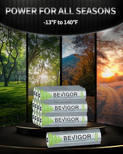 image for BEVIGOR Rechargeable AA Batteries 4 Count, 1.2V Ni-MH 1000mAh Pre-Char