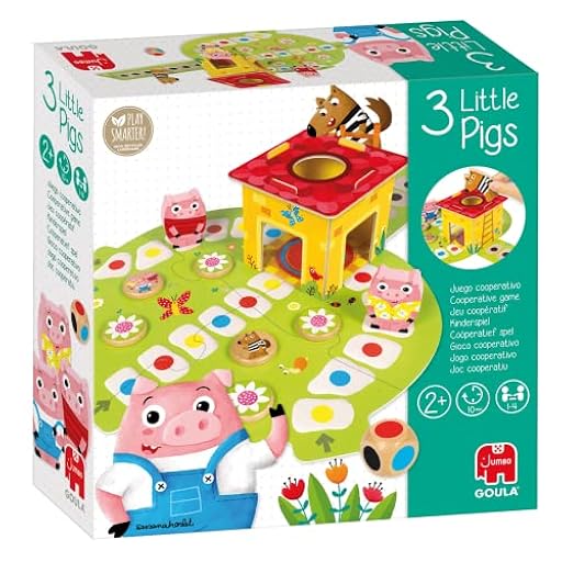 Goula Los 3 Cerditos: Juego de Mesa Educativo Preescolar para Niños a Partir de 2 Años, Juego Infantil de 1 a 4 Jugadores con Piezas de Madera y Tablero Puzle - Juguetes Niños 2 Años | Ya disponible en tu tienda friki favorita! En mundofriki.es! Goula Los 3 Cerditos: Juego de Mesa Educativo Preescolar para Niños a Partir de 2 Años, Juego Infantil de 1 a 4 Jugadores con Piezas de Madera y Tablero Puzle - Juguetes Niños 2 Años | Ya disponible en tu tienda friki favorita! En mundofriki.es!