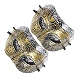 Accessoires de costume de festival de fête de masque - fabriqués à partir de matériaux abs, cet accessoire de demi-masque facial peut être utilisé pendant une longue période, mascarade de masque