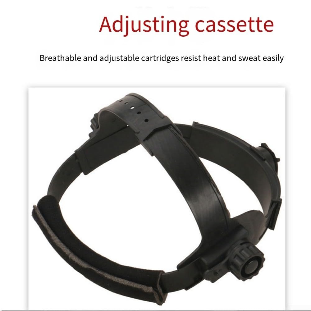 Casco de soldadura, cubierta ajustable de policarbonato con oscurecimiento automático, pantalla de soldadura, casco de soldador montado en la cabeza