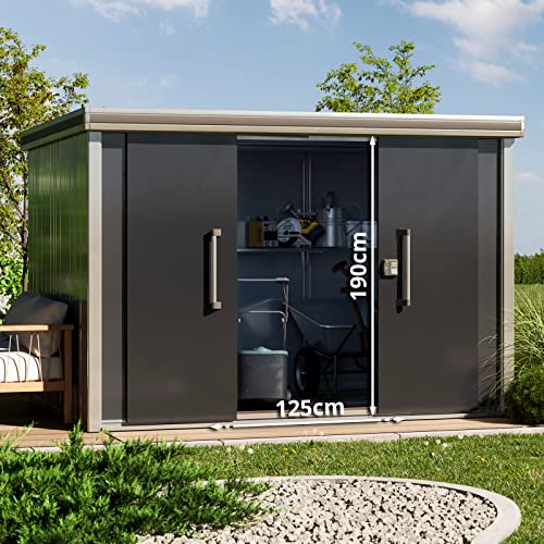 ️GFP Gerätehaus Metall Gartenhaus 291x221x212 cm Geräteschuppen mit