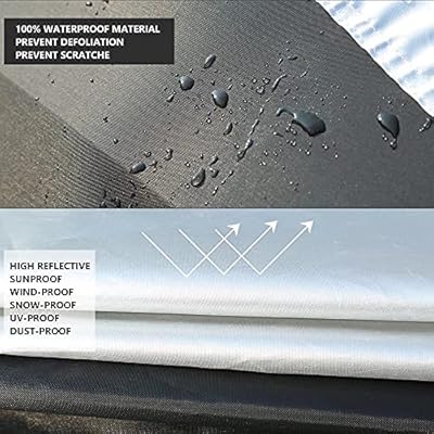 Coverado Car Cover Waterproof All Weather, 210D Lightweight Full Exterior Covers Snow Wind Sun UV Protection, Outdoor Car Covers for Automobiles Universal Fit for Sedan (170-190)