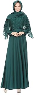 Moonuy Women's Vintage Rockabilly Swing Dresses Muslim Lady's Biggest Dress National Wind Robes Long Dress Women's Cardigan Robe - Fashion Loose Elegant Evening Dress Long Sleeve Lace Tunic