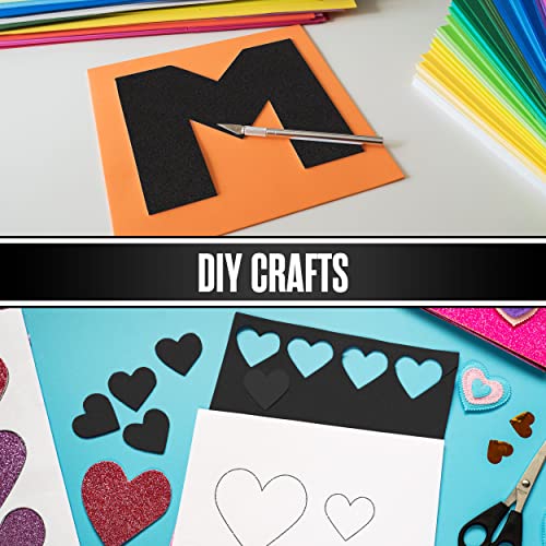 Houseables Eva Foam Sheets, Craft, Cosplay, 6Mm Thick, Black, 10 Pack, 9 X 12 Inch, Art Supplies, Paper Scrapbooking, Crafting Foams, Foamie Crafts, For Kids, Boy Scouts, Halloween, Shoe Insole #TOP5