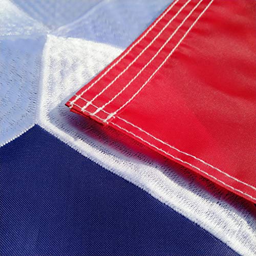 Winbee Embroidered Texas State Flag 3X5 Ft - Embroidered Stars, Heavy Duty Long Lasting Nylon, Sewn Stripes, Brass Grommets And Uv Protected, 3 By 5 Usa Flag And Texas Flag #TOP4
