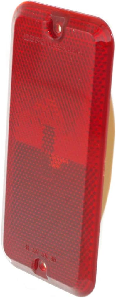 CarLights360 For Chevy G10 Rear Side Marker Light 1985-1995 Driver OR Passenger Side | Single Piece | Replacement For GM2860101 | 5977809