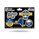 Rico Industries NHL Hockey Buffalo Sabres 5-PC Sticker Sheet