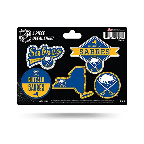 Rico Industries NHL Hockey Buffalo Sabres 5-PC Sticker Sheet