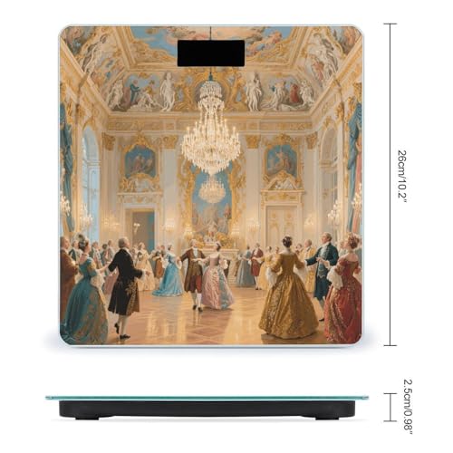 Báscula Digital de Baño con Pantalla LED y Vidrio Templado miniatura 2