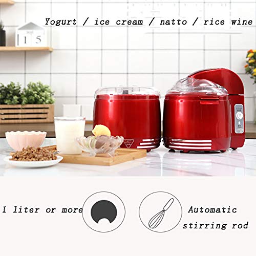 ALY 15W Speiseeisbereiter, Speiseeismaschine, Gefrierbehälter Eismaschine für Frozen Yoghurt, Sorbet und Eiscreme – Bild 4