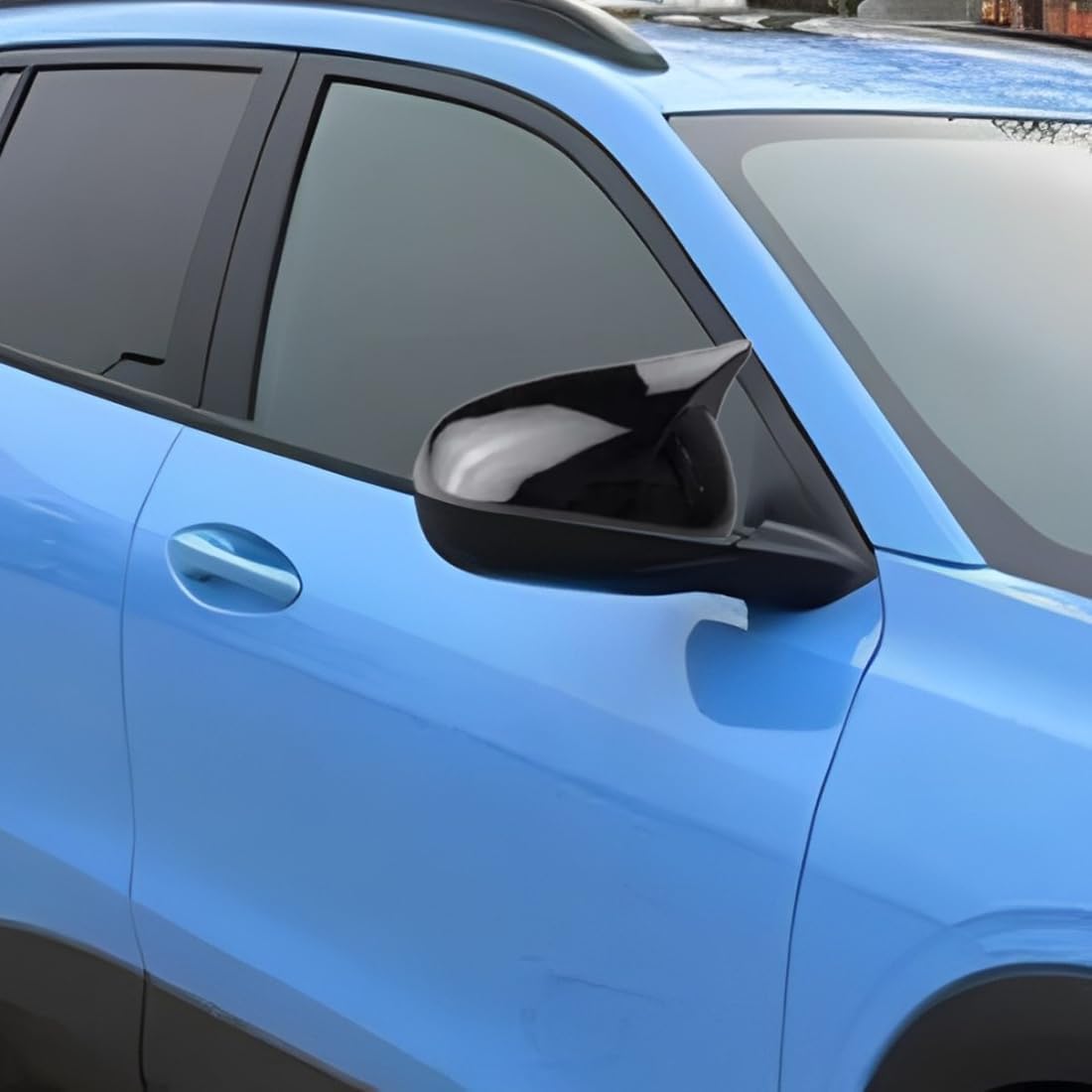 XITER Rear View Side Mirror Cover Side Mirror Cap for Chevrolet Chevy Trax 2024 2025 2026,Glossy Black