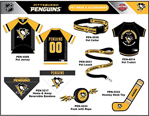 Image of NHL PITTSBURGH PENGUINS JERSEY for DOGS & CATS, Medium. - Let your Pet be a real NHL FAN!