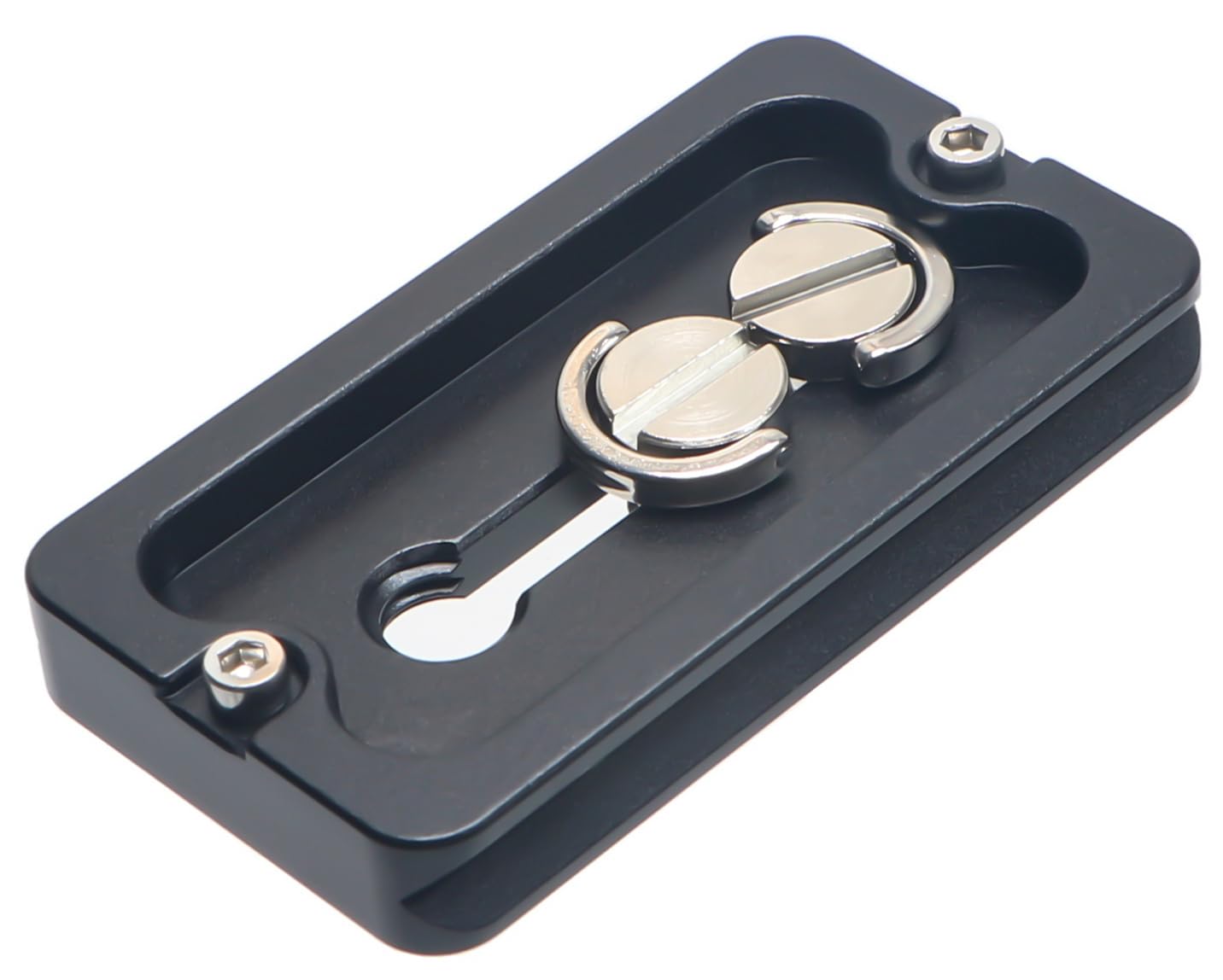 Placa QR universal de liberación rápida de 70 mm con tornillo de montaje de 1/10.2 cm y 3/20.3 cm para montaje en trípode, cabeza esférica, cámara réflex digital, compatible con Arca Swiss