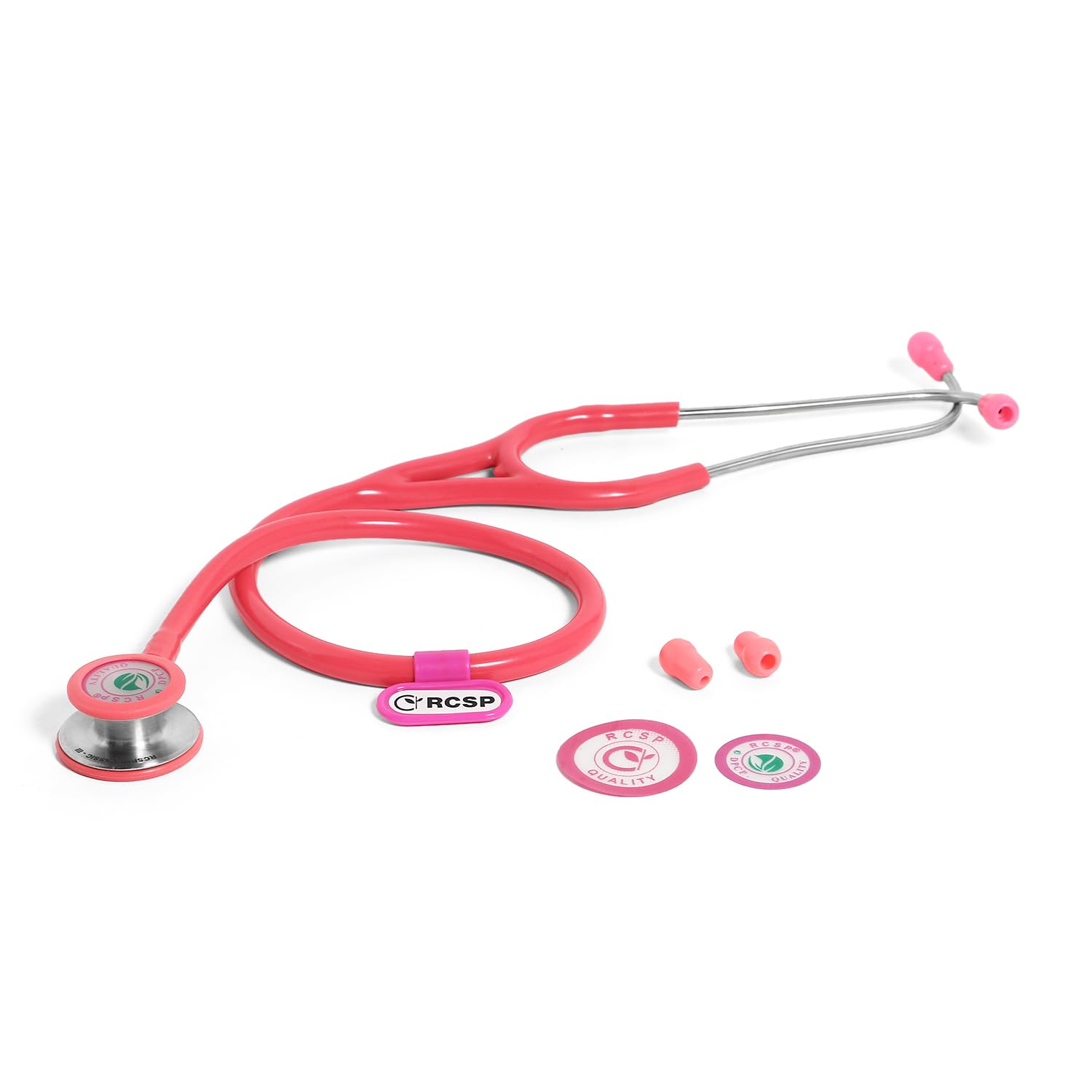 RCSP Classic III Dual Head Stethoscope for doctors and medical students Versatile, High Acoustic Sensitivity, Durable, and Comfortable for Medical Professionals Stethoscope (PINK) 1