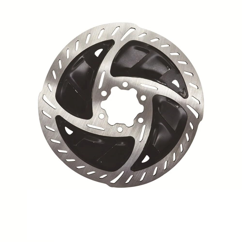 Disco Freno Freno de disco de bicicleta de 140MM y 160MM, Rotor flotante de refrigeración for bicicleta de carretera, Rotor de enfriamiento rápido, freno RT900, 6 pernos Freno Disco(160MM Silver)