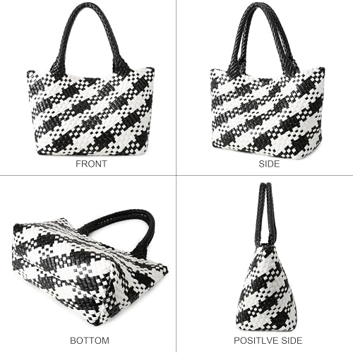 Image of Queenoris Shoulder Bags for Women, Fashion Purses and Handbags Top Handle Vegan Leather Shopper Satchel Large Travel Tote Bag | TOP HANDLE