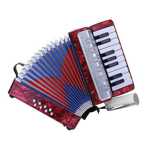 17 Keys 8 Bass Piano Celluloid Accordion for Beginners and Adults, Portable Concertina With Side Adjustable Strap - Image 3