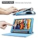 Lenovo Yoga Tab 3 10 Case - Infiland Folio Premium PU Leather Stand Cover for Lenovo Yoga Tab 3 10.1-Inch Tablet ZA0H0022US (Not Fit Lenovo Yoga Tab 3 pro 10/ Lenovo Yoga 3 10 Plus), Blue
