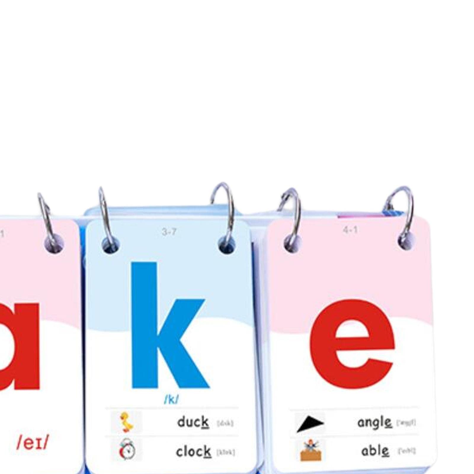 Sharplace Alphabet Flashcard Giochi Educativi Schede Didattiche Fonetica Inglese attività di Apprendimento Materiale Cartaceo Adatto a Bambini Genitori, 4 Ortografia