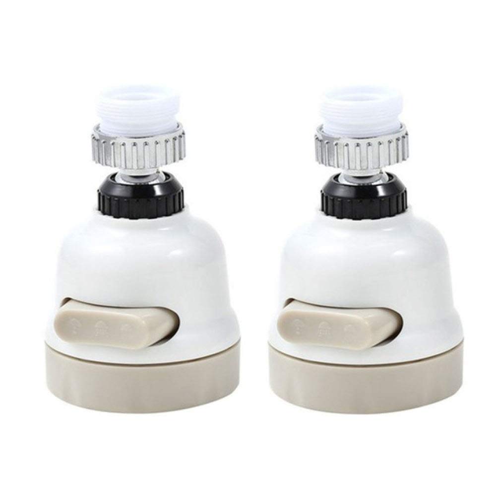 Ahorrador de agua y filtro para grifo de cocina con adaptador de boquilla booster, 2pcs