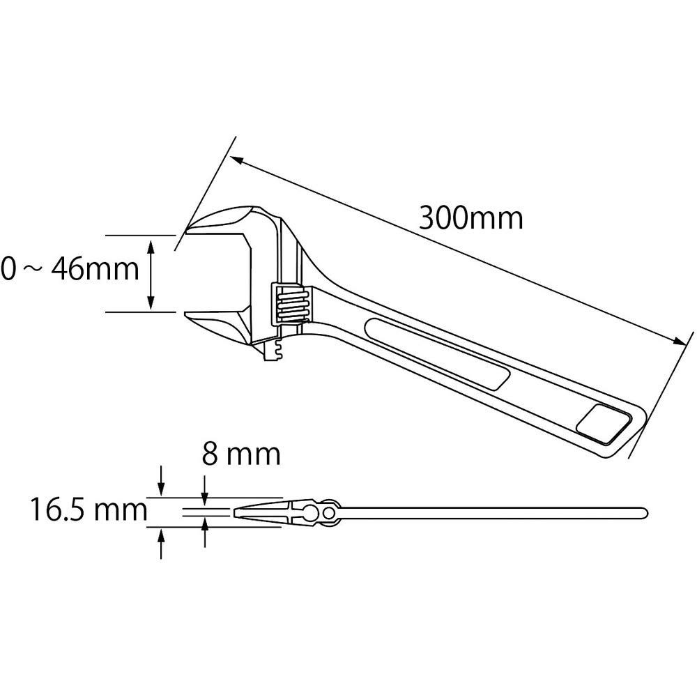 Regulowane wrenches UM46 (japoński import)