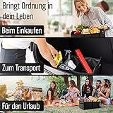 HELDENWERK Kofferraumtasche faltbar mit Anti-Rutsch-Klett - Kofferraum-Organizer, Auto Faltbox, Einkaufstasche - verstärkt und stabil